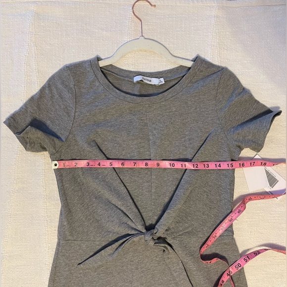 JustFab Grey Midi Bodycon T-Shirt Dress - Picture 5 of 6